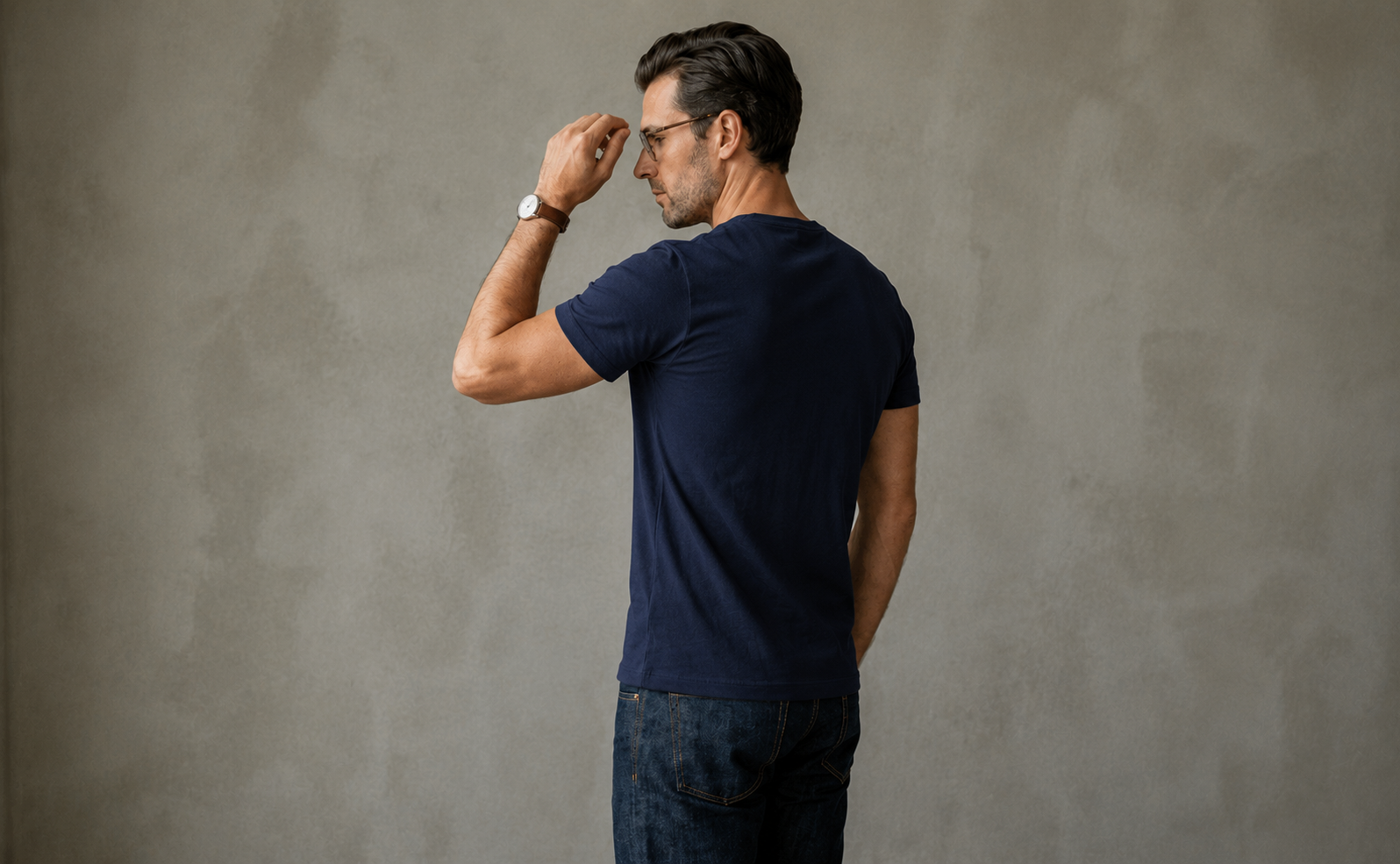 Camiseta Azul-Marinho