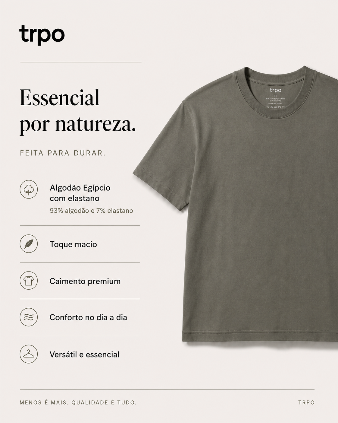 Camiseta Verde-Oliva