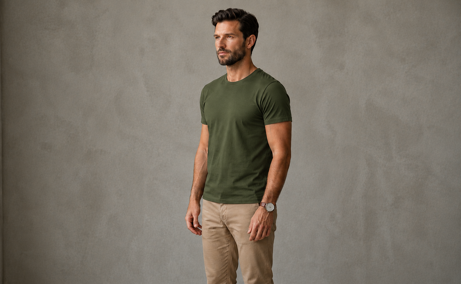 Camiseta Verde-Oliva